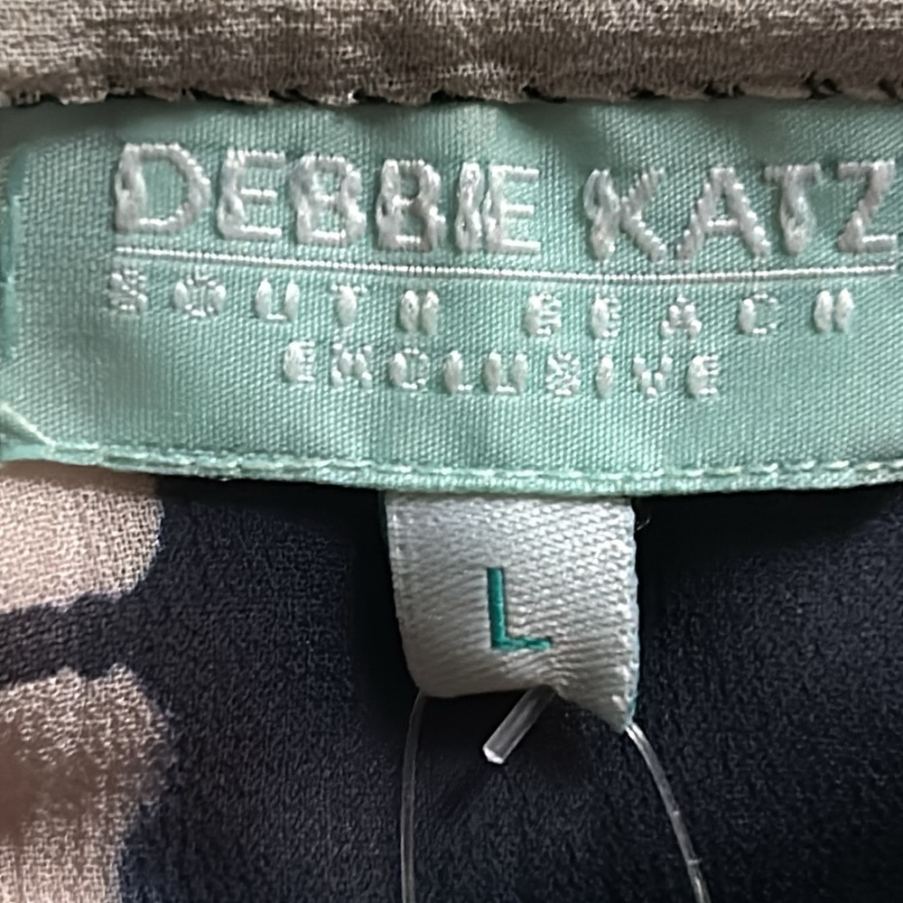 New Women's Debbie Katz South Beach Silk Beaded Kraftan Swimsuit Beach Coverup - Picture 11 of 12